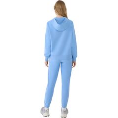 4F spodnie z dzianiny french terry z kolekcji basic 4FWMM00TTROF1138 błękitne baby blue, Kolor: niebieski, Rozmiar: S, 4 zdjęcie