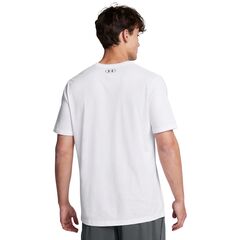 UNDER ARMOUR koszulka męska t-shirt z logo Boxed, Kolor: biały, Rozmiar: S, 3 zdjęcie