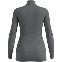 Koszulka termoaktywna z długim rękawem i półgolfem damska ODLO BLACTIVE X-WARM szary