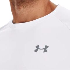 UNDER ARMOUR t-shirt męski koszulka treningowa UA Tech 2.0 biała, Kolor: biały, Rozmiar: XXL, 4 zdjęcie