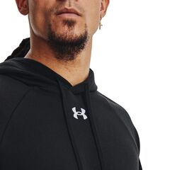 UNDER ARMOUR bluza dresowa męska z kapturem Rival Fleece czarna