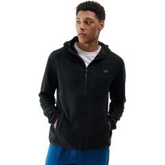 4F bluza polarowa męska polar z kapturem 4FWMM00TFLEM317, Kolor: czarny, Rozmiar: XL