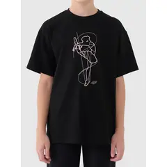 4F t-shirt dla dziewczynek koszulka z nadrukiem