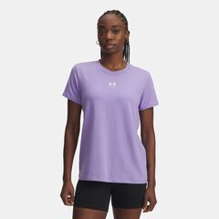 UNDER ARMOUR koszulka treningowa damska sportowa, Kolor: fioletowy, Rozmiar: M