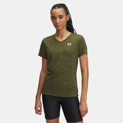 UNDER ARMOUR koszulka damska t-shirt sportowy SSV-Twist zielona, Kolor: zielony, Rozmiar: XS