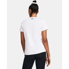 UNDER ARMOUR koszulka damska t-shirt sportowy SSV-Solid biała, Kolor: biały, Rozmiar: L, 6 zdjęcie