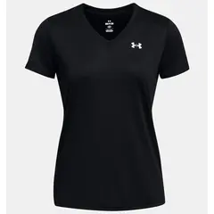 UNDER ARMOUR koszulka damska t-shirt sportowy SSV-Solid, Kolor: czarny, Rozmiar: XS