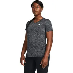 UNDER ARMOUR koszulka damska t-shirt sportowy SSV-Twist czarna, Kolor: czarny, Rozmiar: XS, 4 zdjęcie