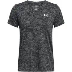 UNDER ARMOUR koszulka damska t-shirt sportowy SSV-Twist, Kolor: czarny, Rozmiar: S