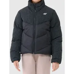 4F kurtka dla dziewczynki puchowa 4FJWAW25TDJAF614 czarna, Kolor: czarny, Rozmiar: 158