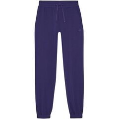 4F spodnie z dzianiny french terry z kolekcji basic 4FWMM00TTROF1138 granatowe, Kolor: granatowy, Rozmiar: S, 2 zdjęcie
