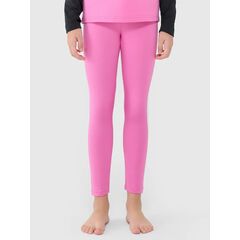 4F bielizna narciarska termoaktywna z jednostronie drapanej dzianiny legginsy 4FJWAW25UBRUF105 różowa, Kolor: różowy, Rozmiar: 146/152