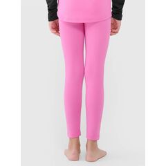 4F bielizna narciarska termoaktywna z jednostronie drapanej dzianiny legginsy 4FJWAW25UBRUF105 różowa, Kolor: różowy, Rozmiar: 158/164, 4 zdjęcie