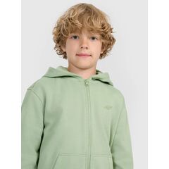 4F bluza dresowa chłopięca na zamek 4FJWAW25TSWSM1944 zielona, Kolor: zielony, Rozmiar: 146, 3 zdjęcie
