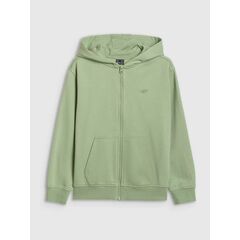 4F bluza dresowa chłopięca na zamek 4FJWAW25TSWSM1944 zielona, Kolor: zielony, Rozmiar: 134