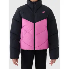 4F kurtka dla dziewczynki puchowa 4FJWAW25TDJAF614 różowa, Kolor: różowy, Rozmiar: 152