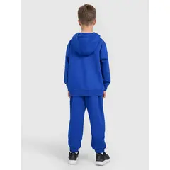 4F spodnie chłopięce z miękkim meszkiem wewnątrz z haftem