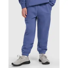 4F spodnie chłopięce z miękkim meszkiem wewnątrz z haftem