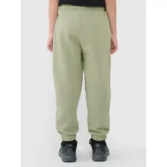 4F spodnie chłopięce z miękkim meszkiem wewnątrz z haftem