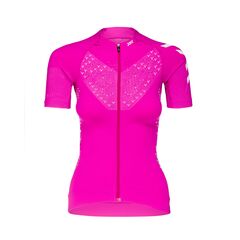 Koszulka damska X-Bionic TWYCE 4.0 BIKE ZIP różowa, Kolor: różowy, Rozmiar: L