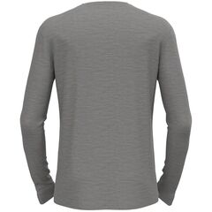ODLO Koszulka męska BL TOP crew neck l/s MERINO 200 szara, Kolor: szary, Rozmiar: L, 3 zdjęcie
