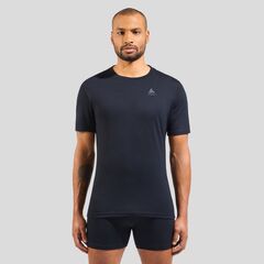 Koszulka z krótkim rękawem męska ODLO Merino 160 BL Top Crew Neck S/S czarna