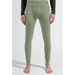 ODLO Legginsy męskie BL BOTTOM long MERINO 200 zielone, Kolor: zielony, Rozmiar: L