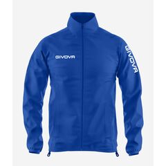 GIVOVA kurtka przeciwdeszczowa ortalion piłkarski CON MESH niebieska, Kolor: niebieski, Rozmiar: 2XL