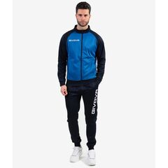 GIVOVA komplet dresowy spodnie + buza TUTA CUBA niebieski, Kolor: niebieski, Rozmiar: 2XL