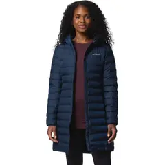 COLUMBIA kurtka puchowa damska długa Lake 22 II granatowy