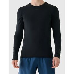 4F  koszulka męska treningowa z długim rękawem 4FWMM00TFLOM507 czarny