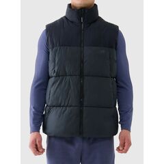 4F bezrękawnik męski ze stójką z wypełnieniem syntetycznym 4FWAW25TVJAM229 czarny