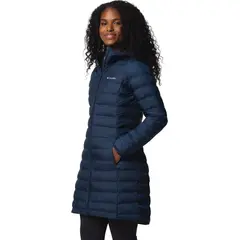 COLUMBIA kurtka puchowa damska długa Lake 22 II granatowy