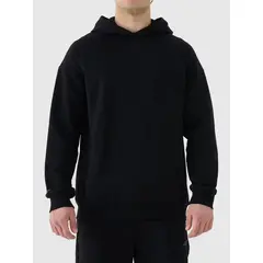 4F bluza dresowa chłopięca z kapturem 4FWAW25TSWSM1946 czarny