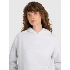 4F bluza damska z kapturem bawełniana 4FWMM00TSWSF1764 szary