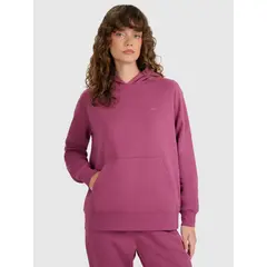 4F bluza dresowa damska z kapturem 4FWAW25TSWSF1976 czerwony