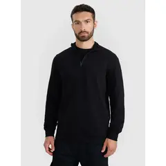 4F bluza męska bawełniana 4FWAW25TSWSM1902 czarny, Kolor: czarny, Rozmiar: S