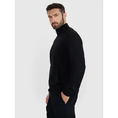 4F bluza męska bawełniana 4FWAW25TSWSM1902 czarny, Kolor: czarny, Rozmiar: M, 4 zdjęcie