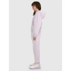 4F bluza dresowa damska z kapturem 4FWAW25TSWSF1887 fioletowy