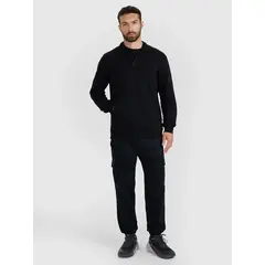 4F bluza męska bawełniana 4FWAW25TSWSM1902 czarny, Kolor: czarny, Rozmiar: S, 5 zdjęcie