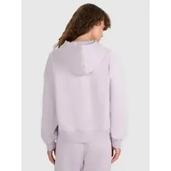 4F bluza dresowa damska z kapturem 4FWAW25TSWSF1887 fioletowy