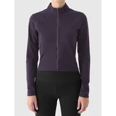 4F bluza funkcjonalna damska na zamek 4FWAW25TSWSF1873 fioletowy