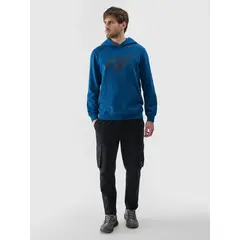 4F bluza dresowa męska z kapturem 4FWMM00TSWSM1766 zielony