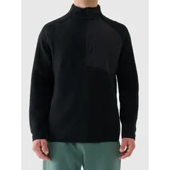 4F bluza polarowa męska polar rozpinany 4FWAW25TFLEM339 czarny