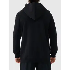 4F bluza męska z kapturem bawełniana 4FWAW25TSWSM1904 czarny