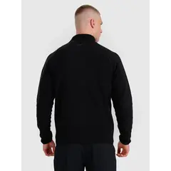 4F bluza polarowa męska polar rozpinany 4FWAW25TFLEM339 czarny