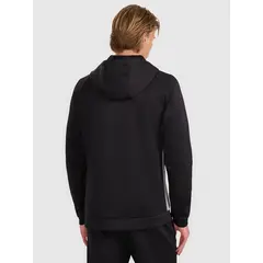 4F bluza męska treningowa zapinana z wykończeniem szybkoschnącym 4FWAW25TFSWM587 czarny