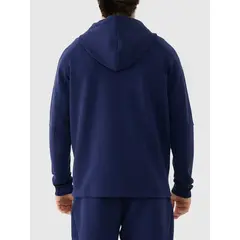 4F bluza męska z kapturem bawełniana 4FWAW25TSWSM1865 granatowy