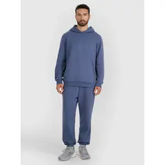 4F bluza dresowa męska z kapturem 4FWMM00TSWSM1766 niebieski