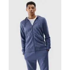 4F bluza rozpinana męska z kapturem 4FWMM00TSWSM1768 niebieski